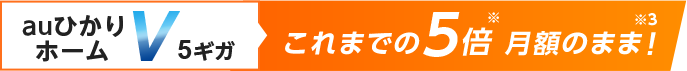 これまでの5倍 月額のまま！