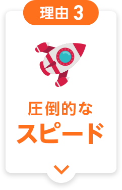 理由3 圧倒的なスピード